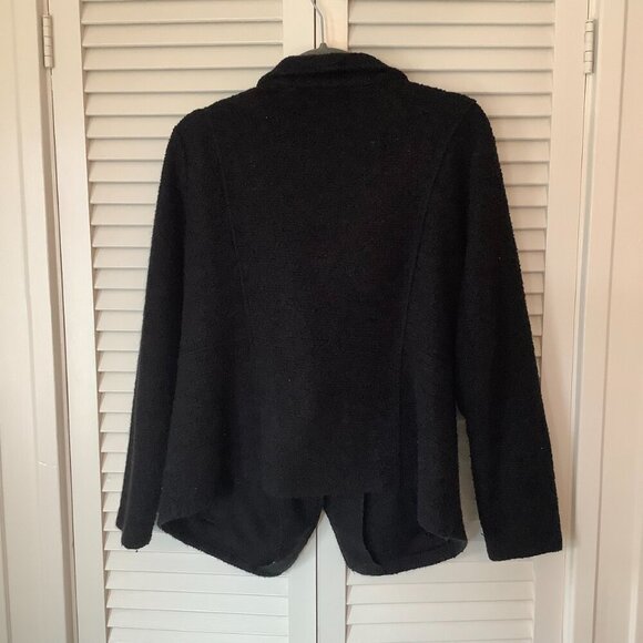 Halogen women's Knit Moto Jacket black boucle 1X Nordstrom - Picture 7 of 11